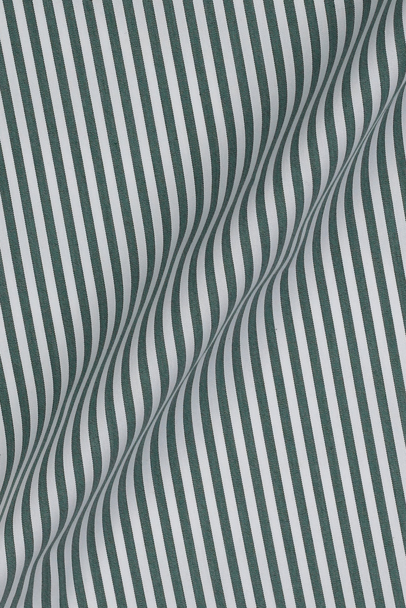 Soft Faded Green Candy Stripes