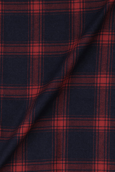 Soft Denim Blue Tartan Winter Flannel