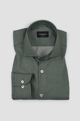 Amazon Green Patterned Stripes Shirt - Easy Care