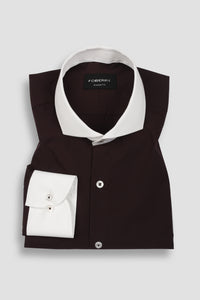 Deep Wine Egyptian Poplin Shirt