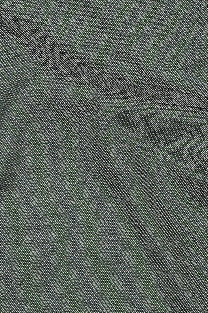 Amazon Green Patterned Stripes Shirt - Easy Care