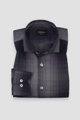 Purple Tartan Check Shirt