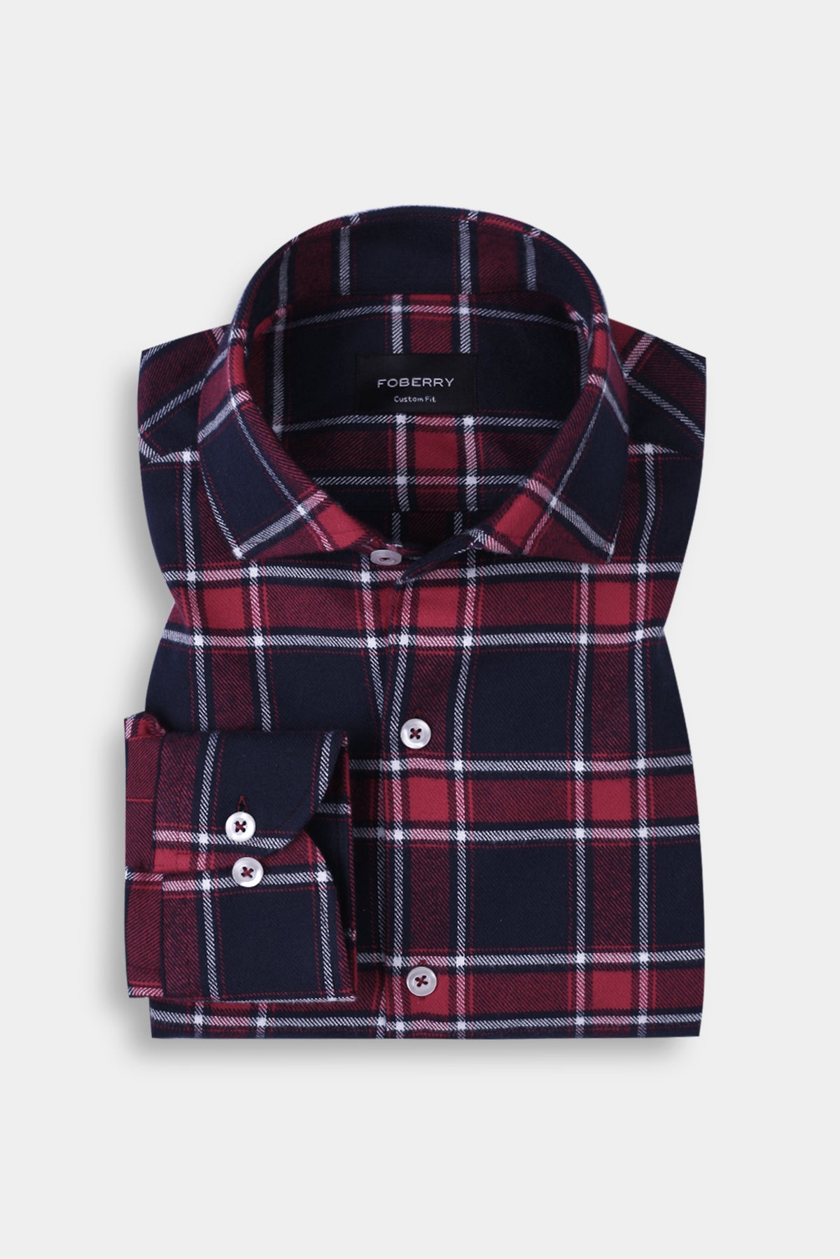 Multi Red & Blue Tartan Winter Flannel Shirt