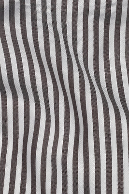 Charcoal Bengal Structured Stripes