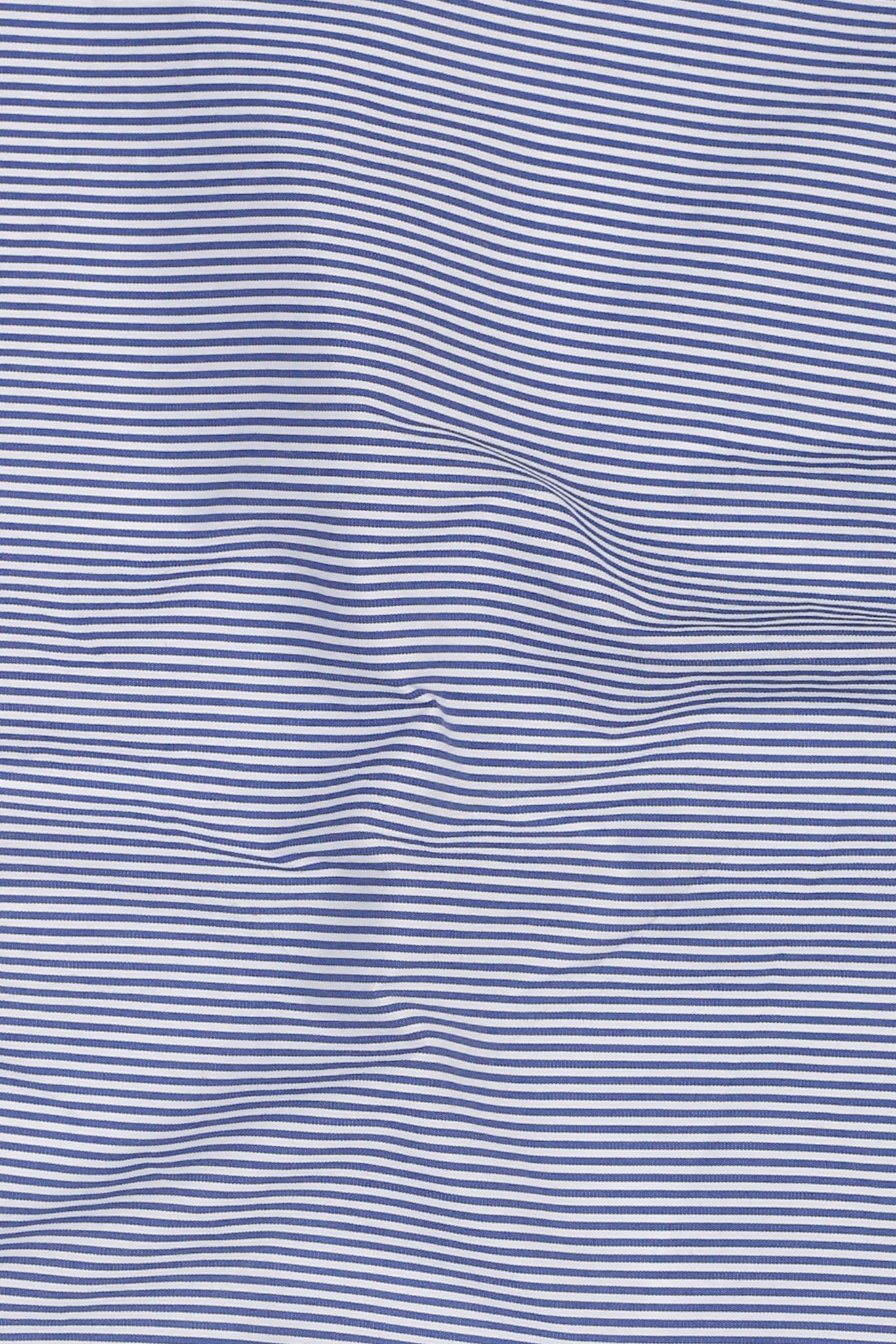 Soft Ink Blue Pencil Striped
