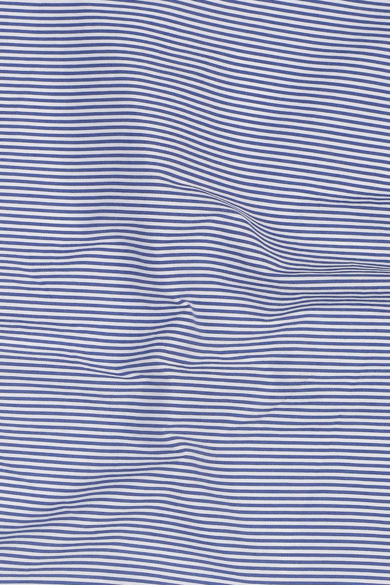 Soft Ink Blue Pencil Striped