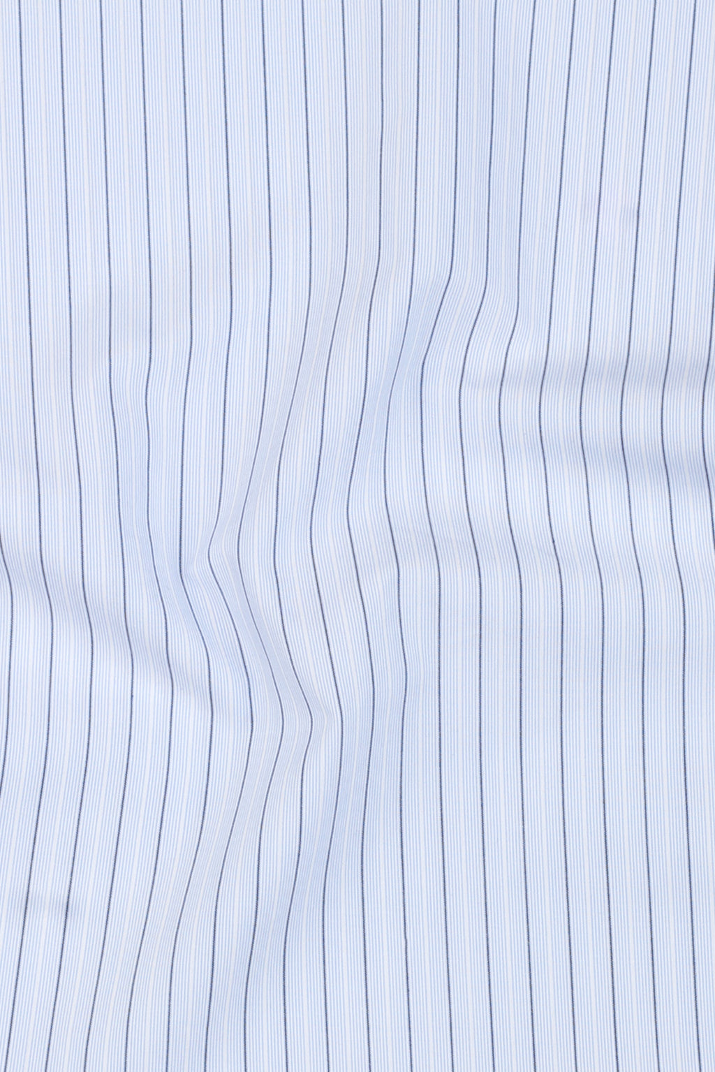 Sky Blue & Black Hairline Striped Shirt