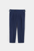 Blue Flannel Gurkha Trousers