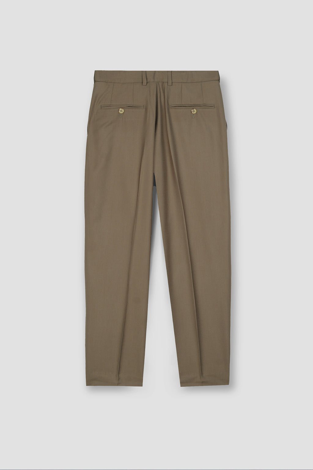 French Beige Tropical Wool Blended Dress Pant