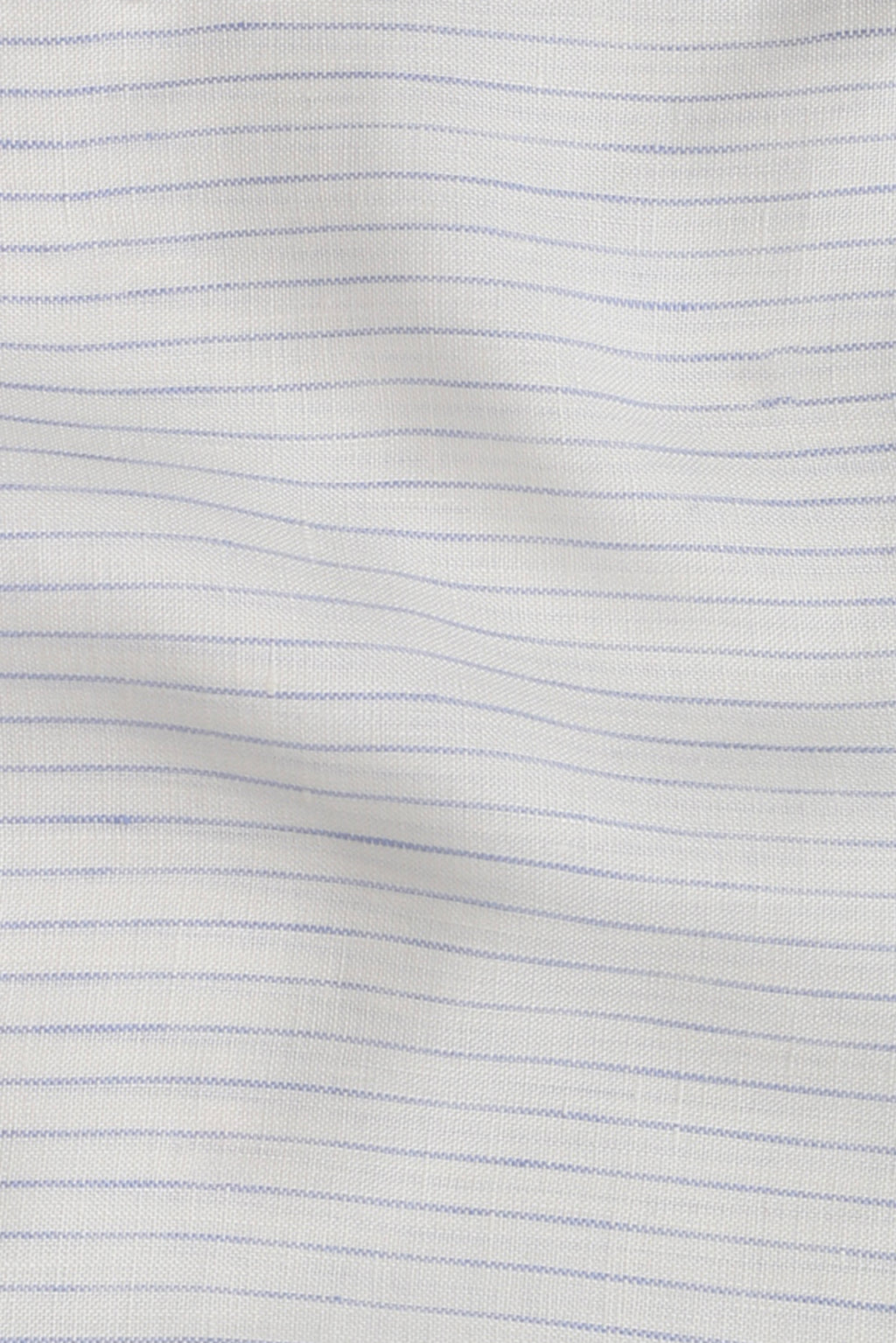 White Blue Chain Striped Fine Italian Linen