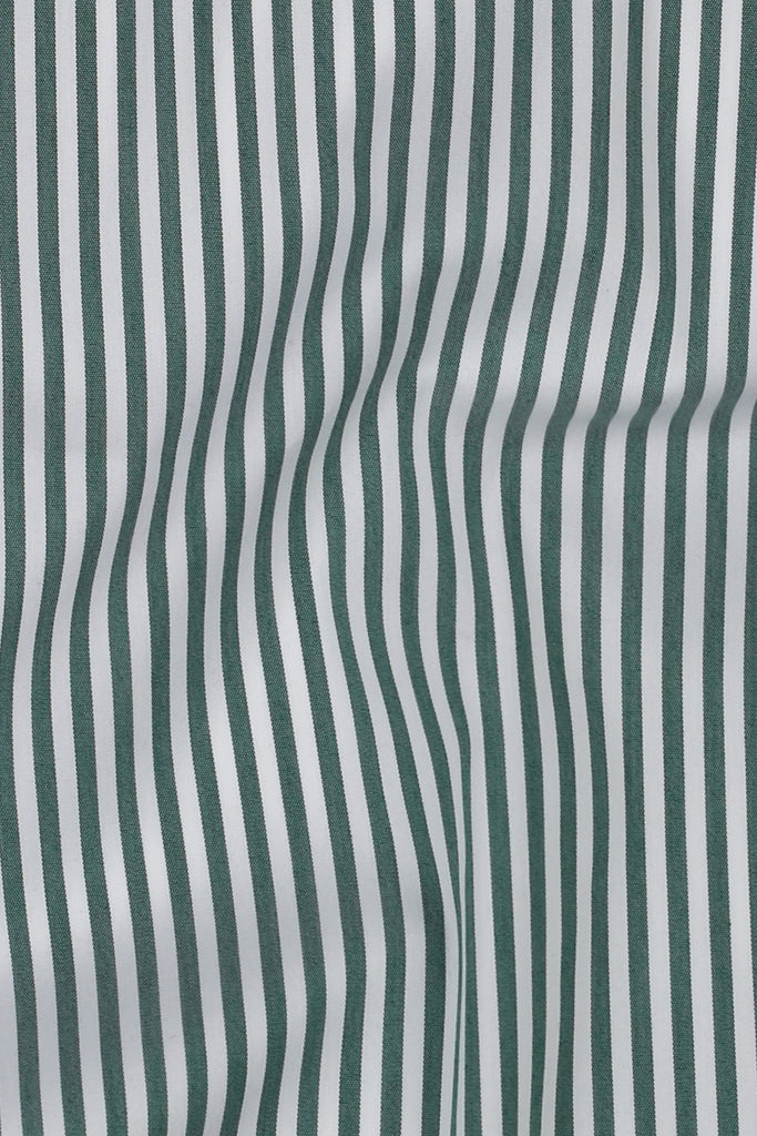 Soft Faded Green Candy Stripes Shirt