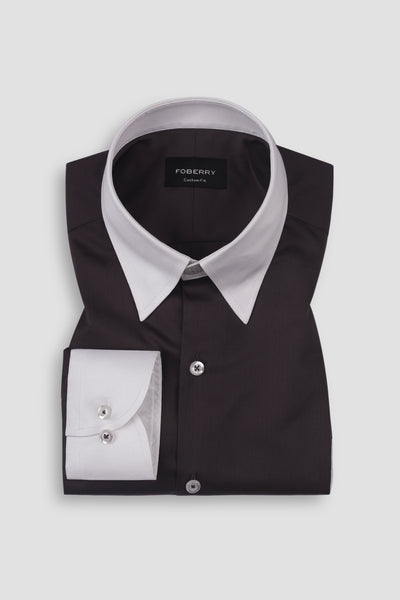 Dark Mauve Egyptian Poplin Shirt