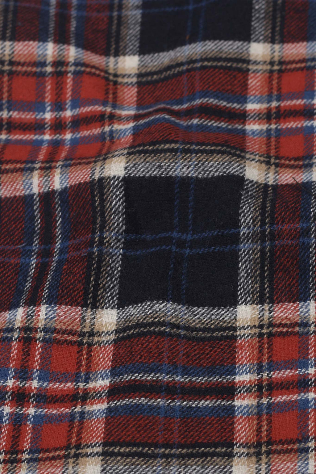 Blue Orange Madras Winter Flannel