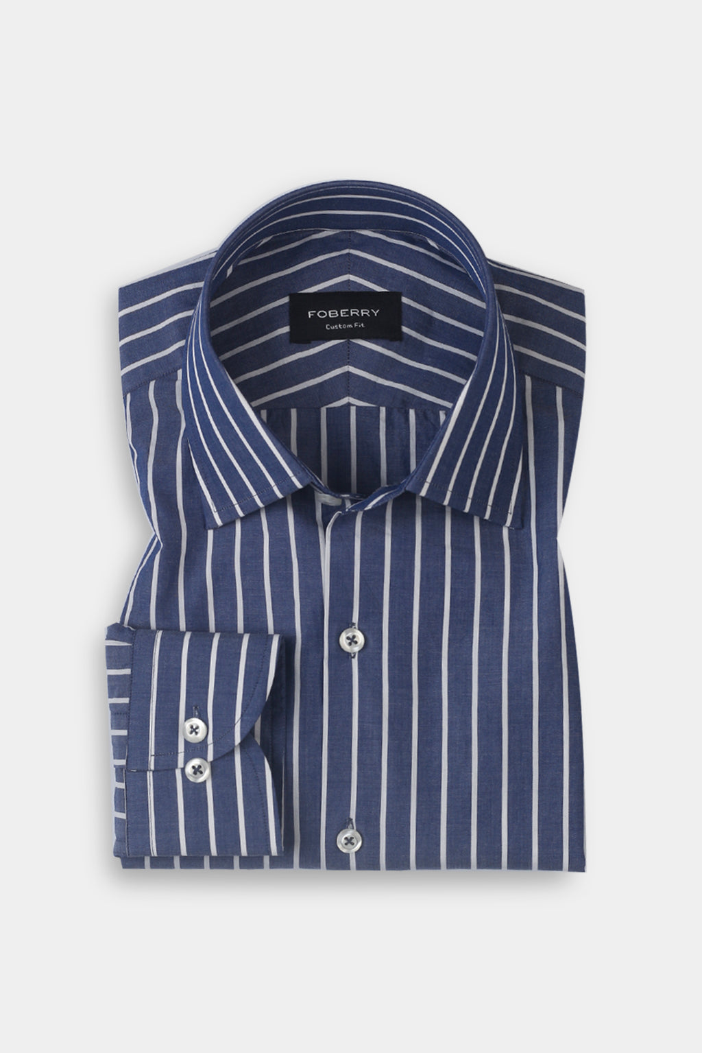 Denim Blue Striped Shirt