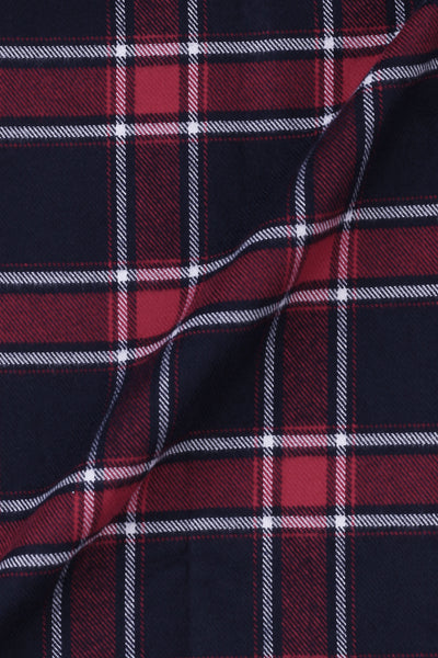 Multi Red & Blue Tartan Winter Flannel