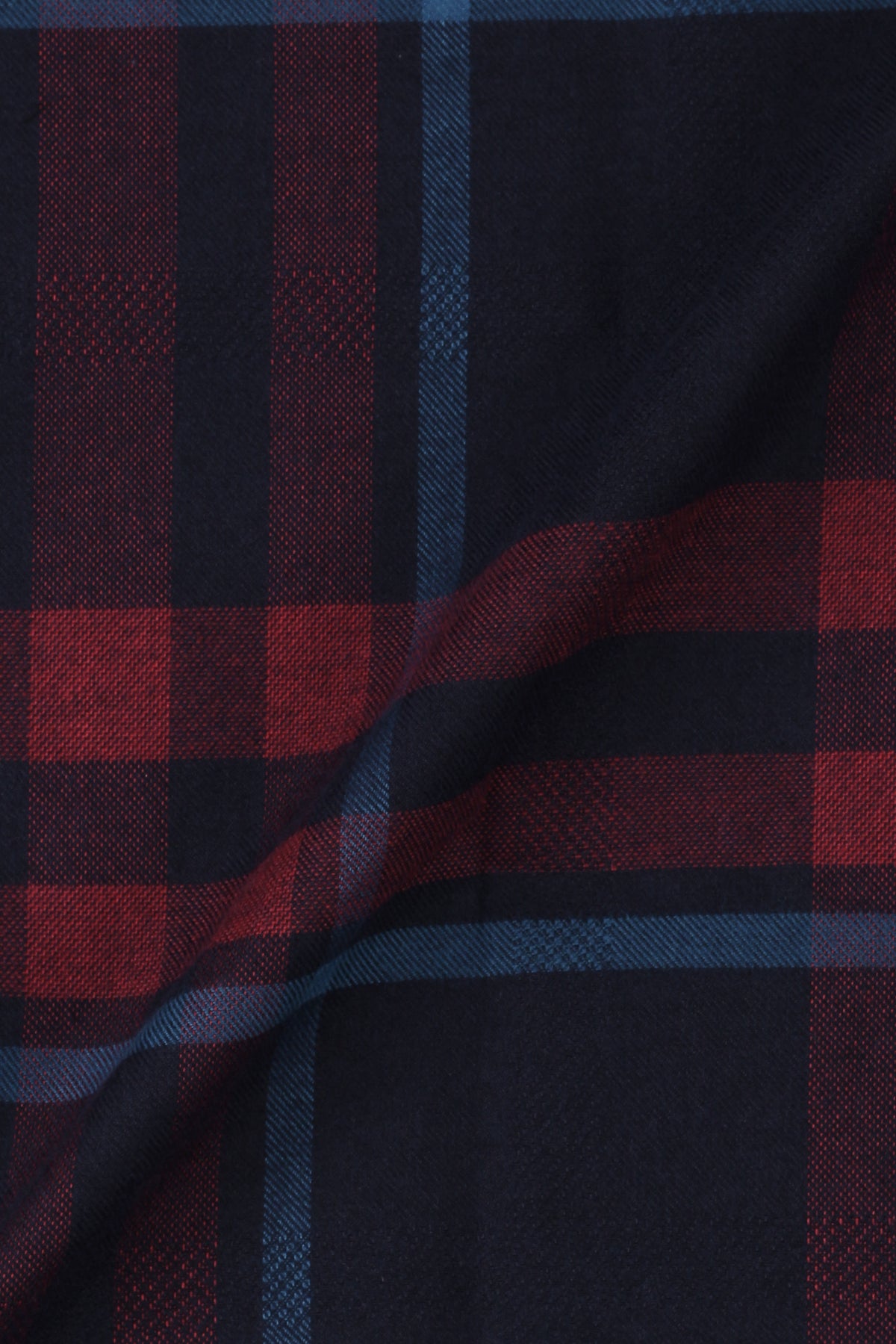 Night Blue & Red Tartan Winter Flannel Shirt