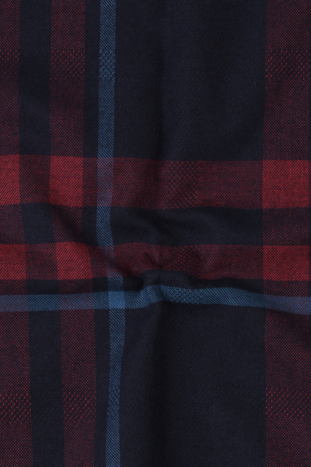 Night Blue & Red Tartan Winter Flannel Shirt