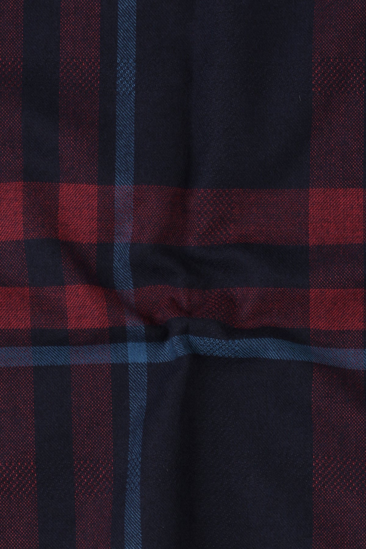 Night Blue & Red Tartan Winter Flannel Shirt