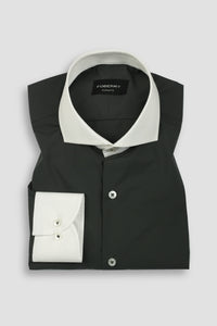 Charcoal Green Egyptian Poplin Shirt