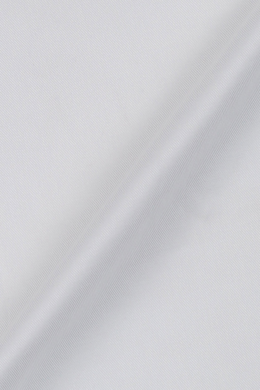 White Twill Pin Collar Shirt - Silver Pin