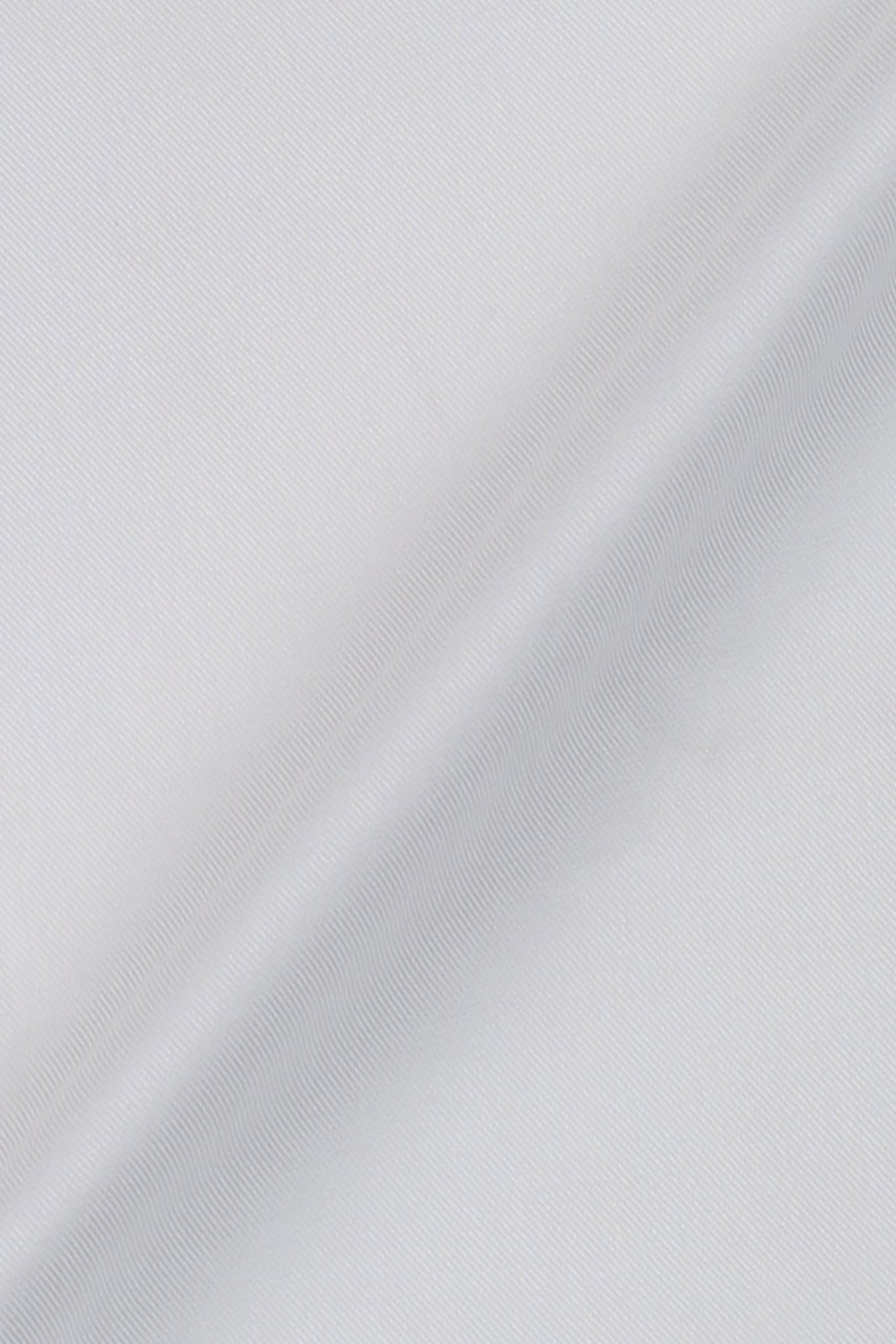 White Twill Pin Collar Shirt - Silver Pin