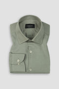Light Seawood Green Irish Linen Shirt