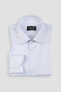 Dual Sky Blue Egyptian Striped Shirt