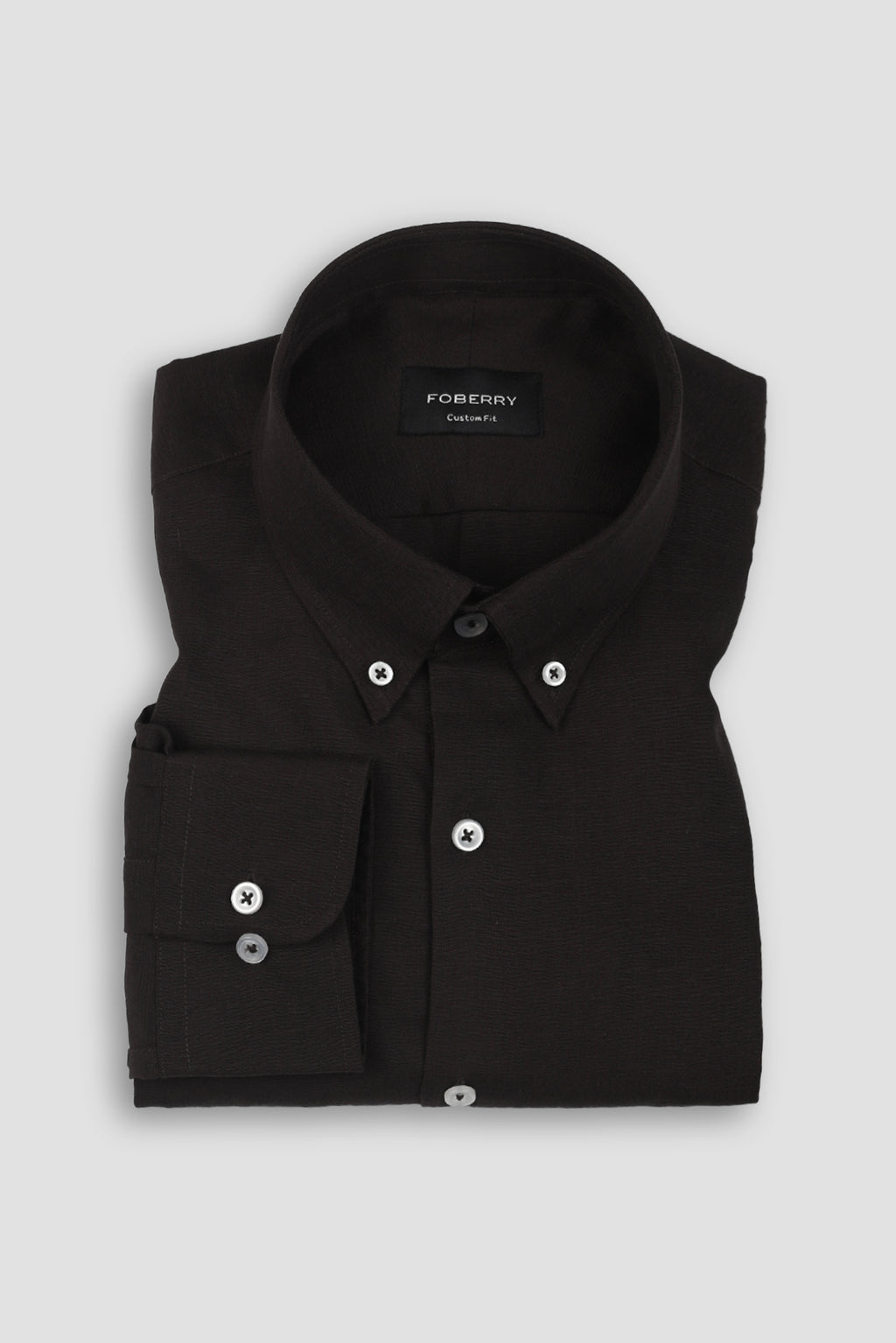 Dark Brown EU Linen Shirt