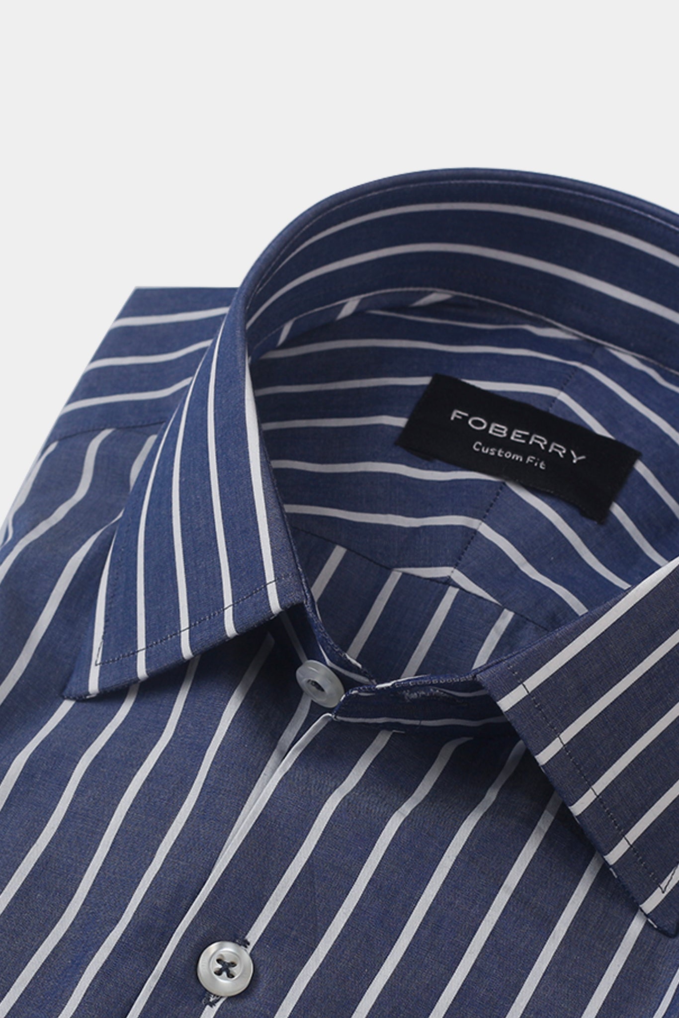 Denim Blue Striped Shirt