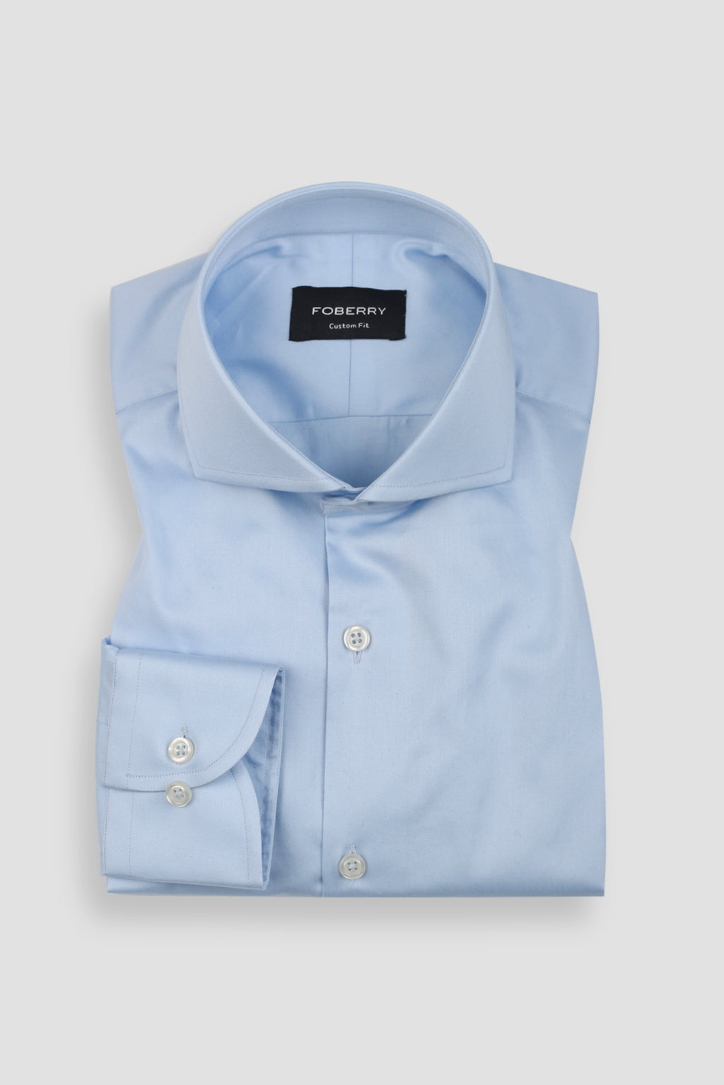 Soft Sky Blue Egyptian Poplin Shirt
