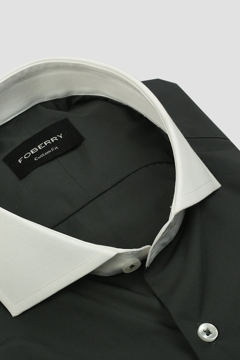 Charcoal Green Egyptian Poplin Shirt