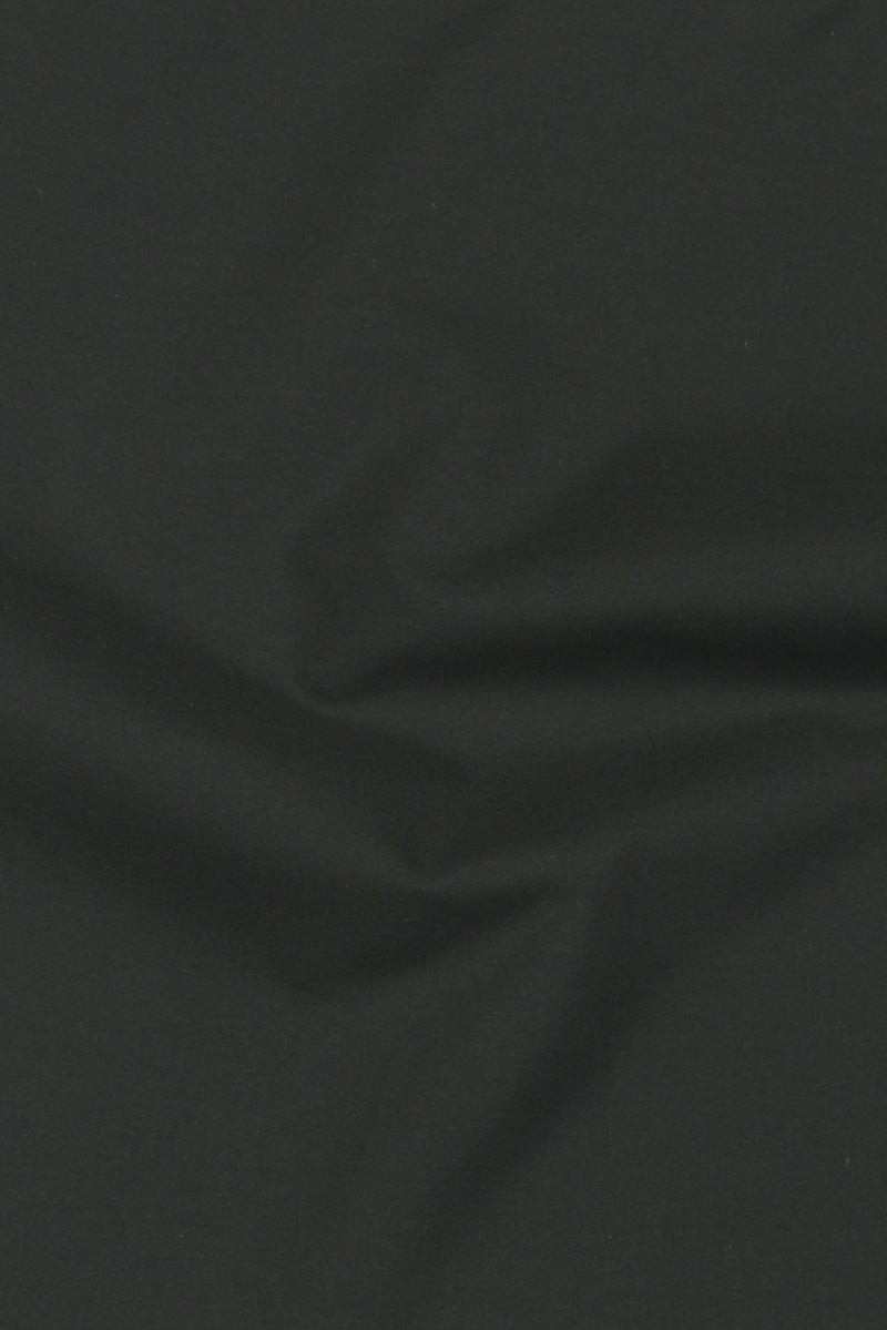 Charcoal Green Egyptian Poplin