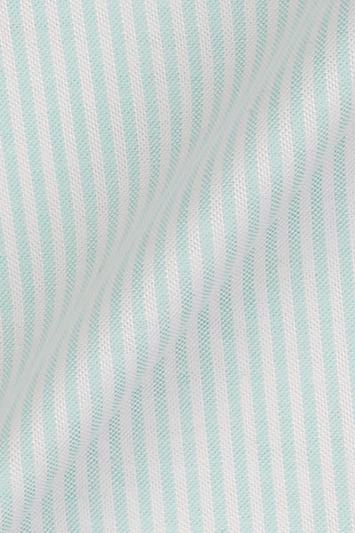 Aqua Green Oxford Candy Stripes