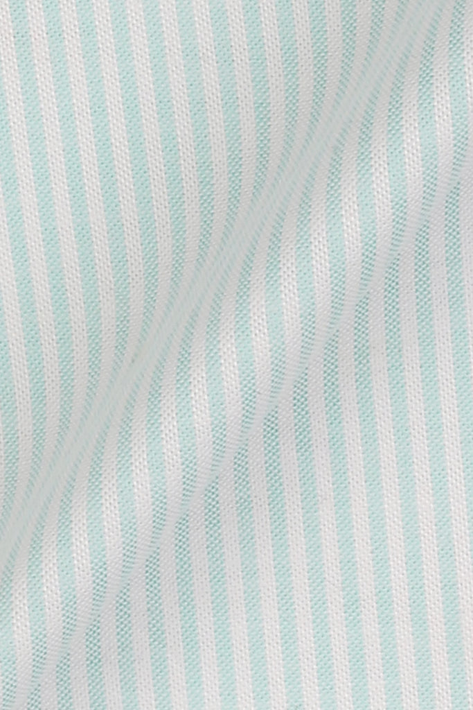 Aqua Green Oxford Candy Stripes Shirt