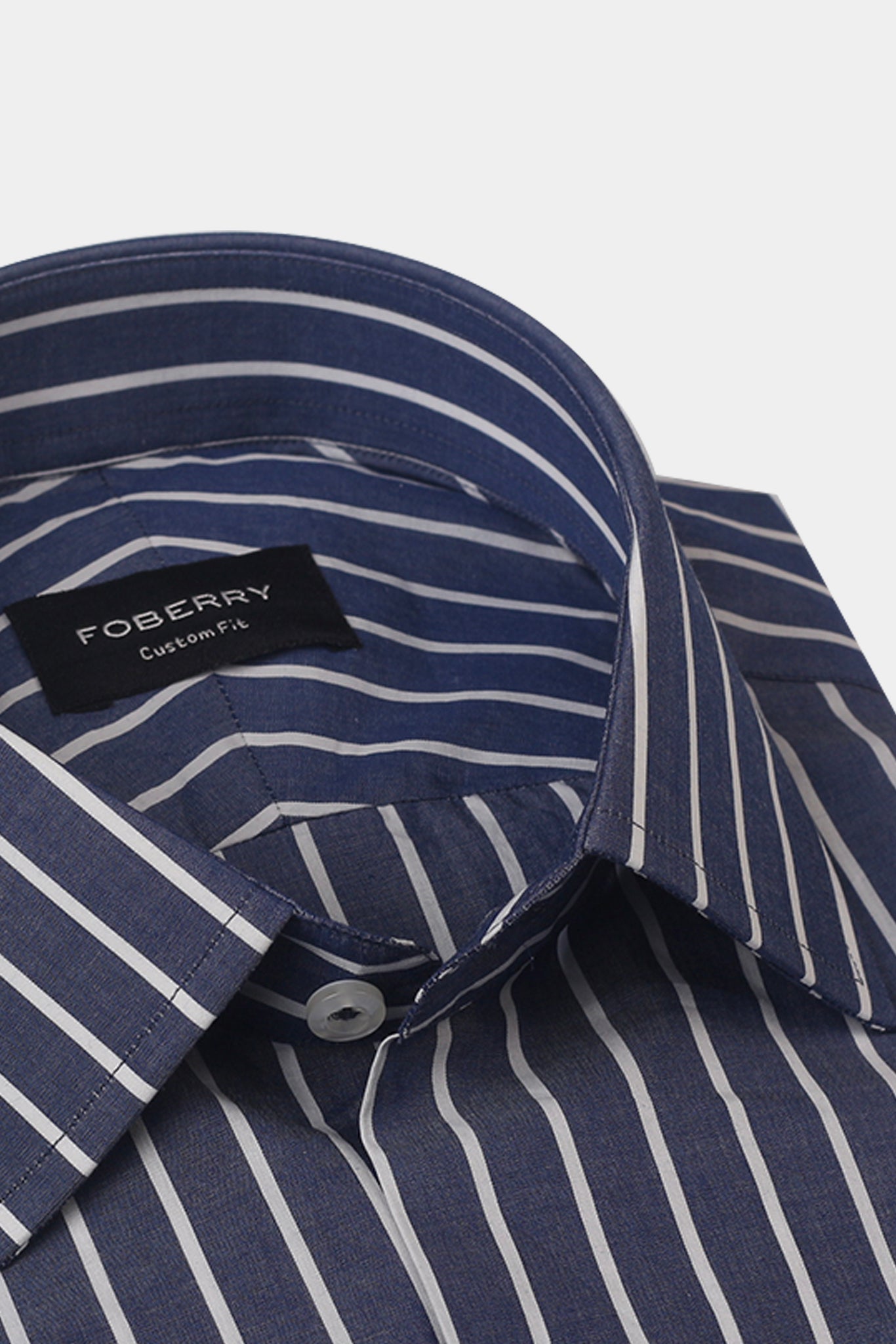 Denim Blue Striped Shirt