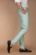 Pastel Green Linen Trouser - Foberry Pakistan