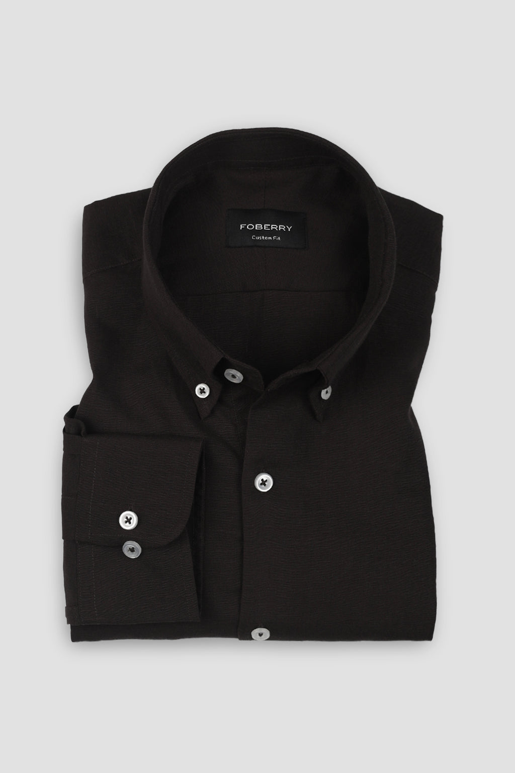 Dark Brown EU Linen Shirt