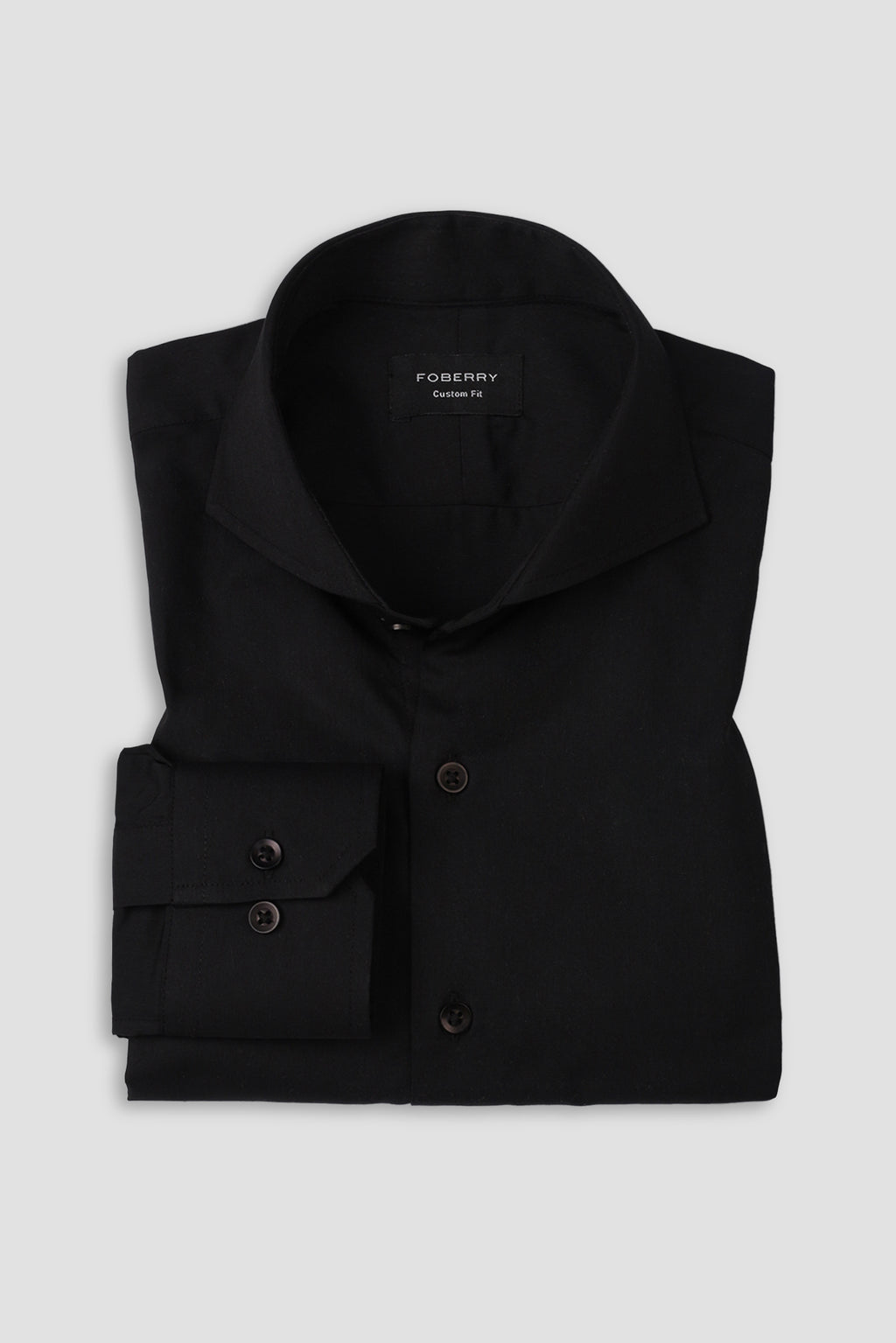 Jet Black Performance Stretch Shirt - Foberry Pakistan