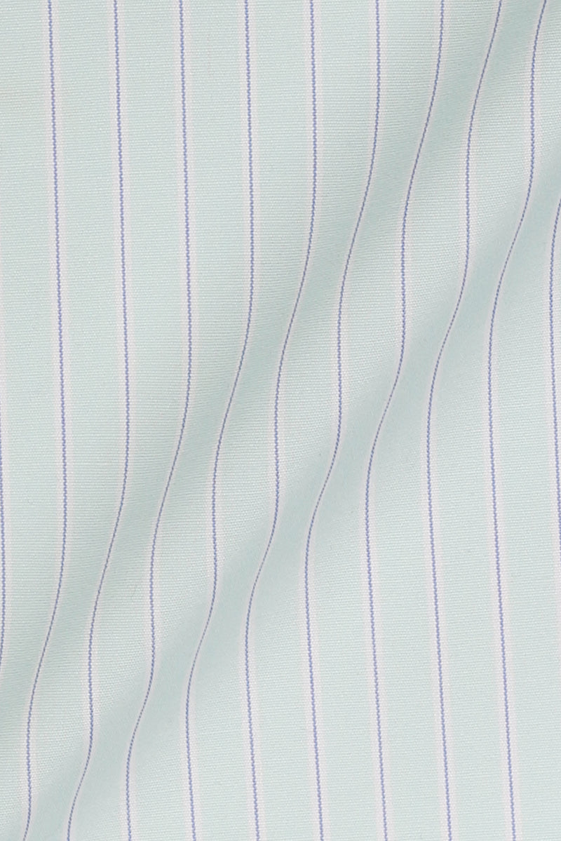 Blue on Green Hairline Stripes