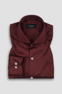 Soft Maroon Egyptian Poplin Shirt