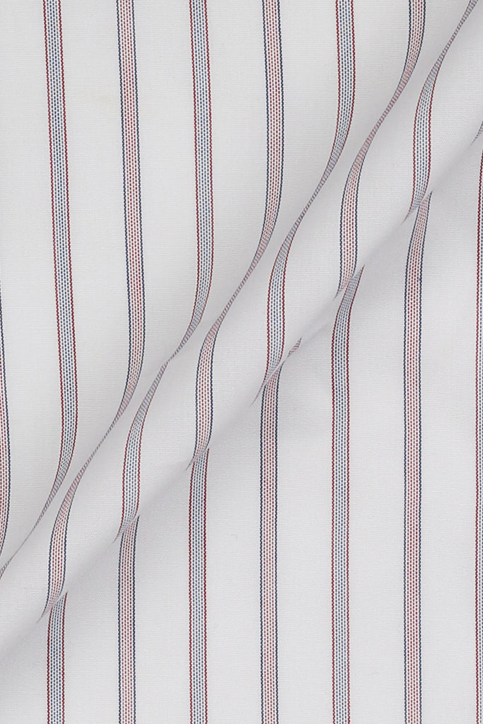 Red & Blue Awining Stripes Shirt