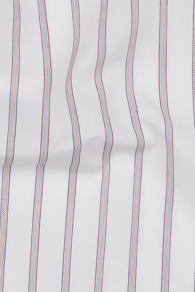 Red & Blue Awining Stripes Shirt