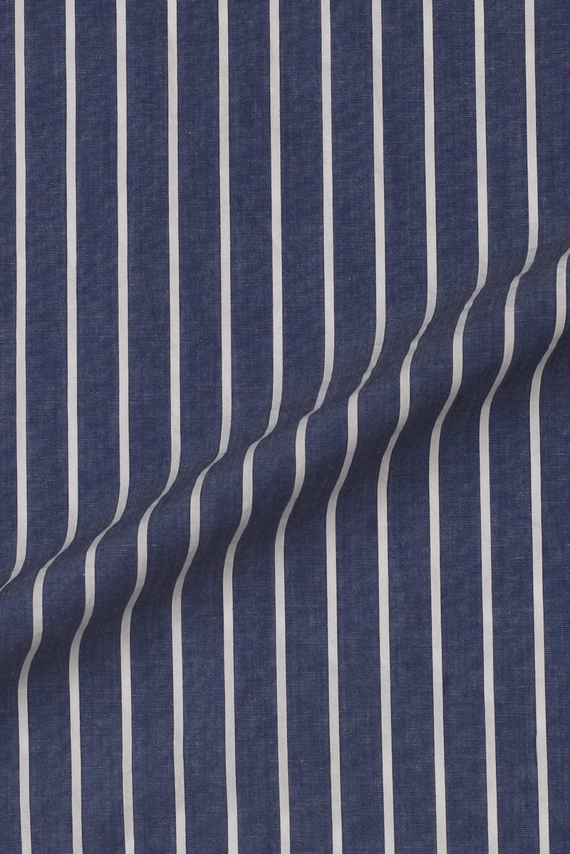 Denim Blue Striped Shirt