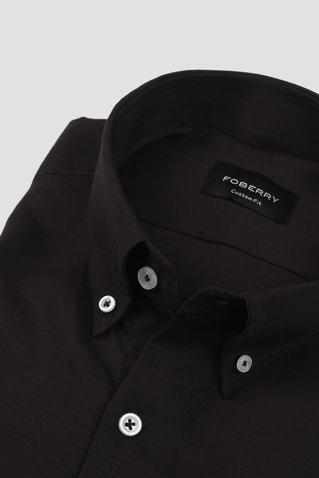Dark Brown EU Linen Shirt