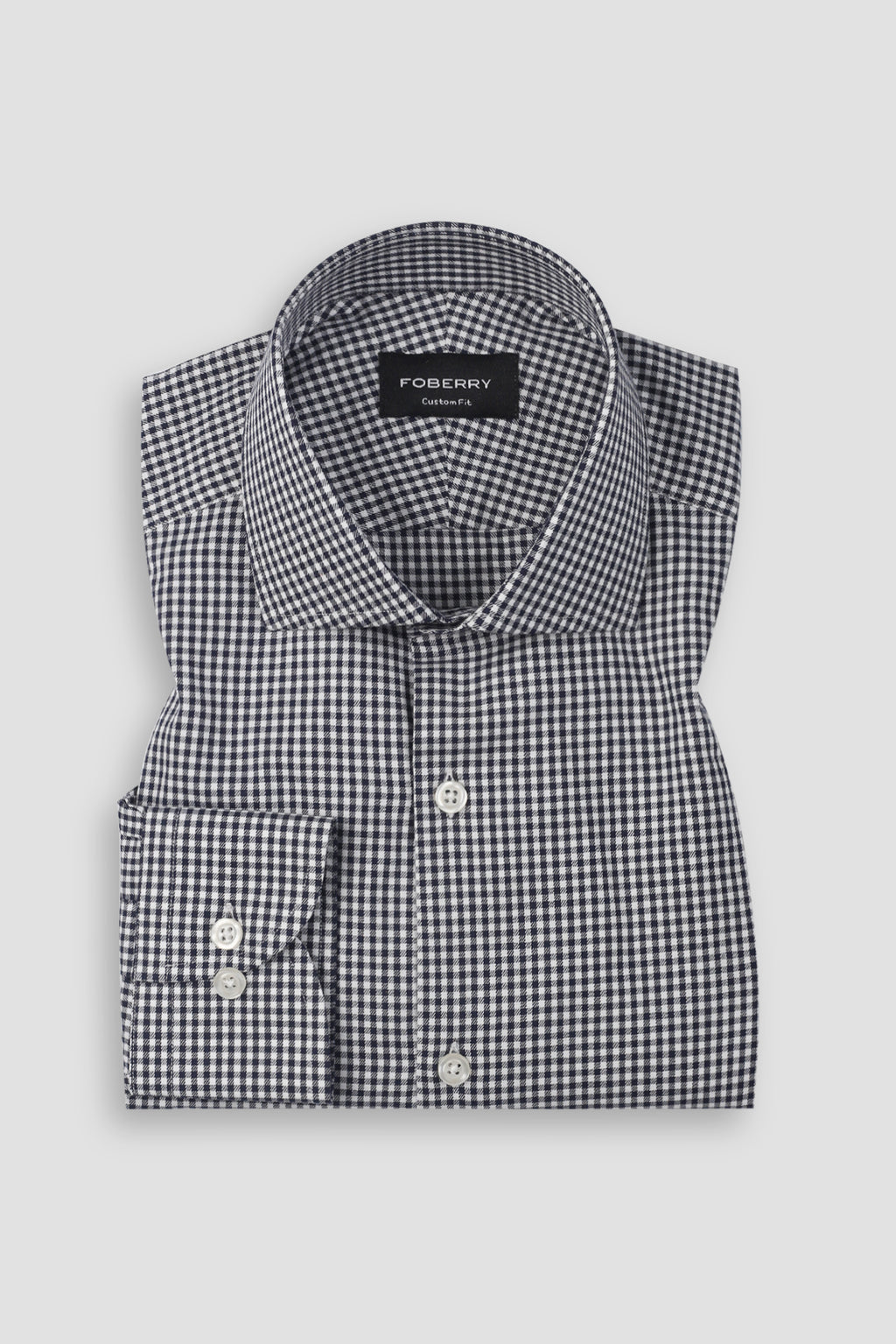Midnight Blue Gingham Shirt