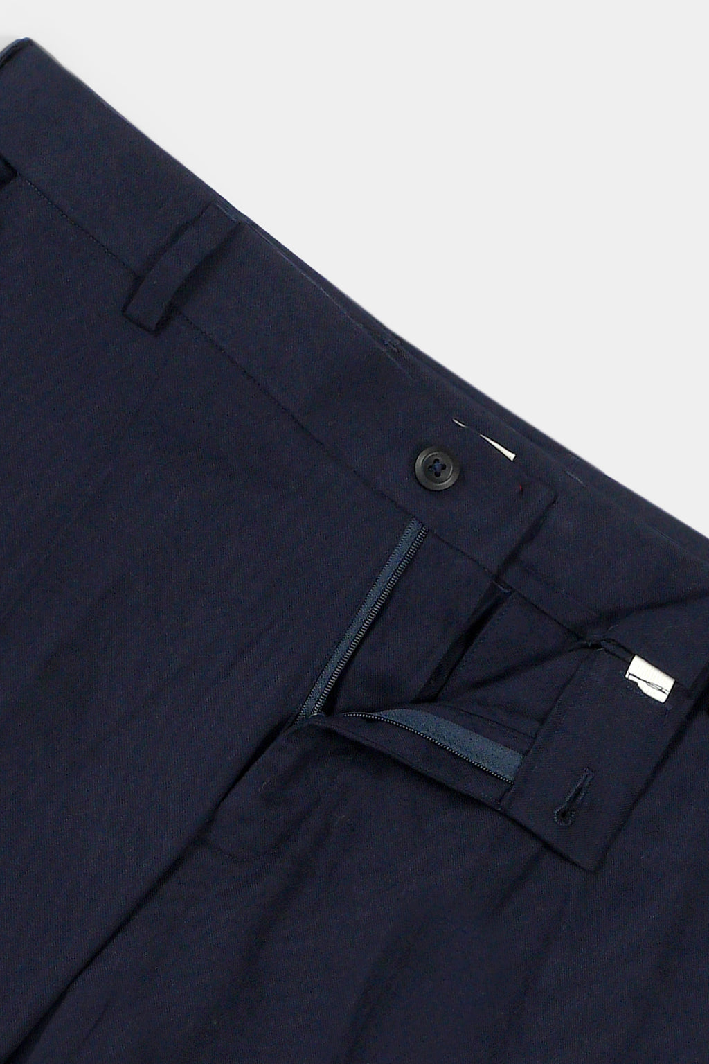 Navy Blue Flannel Ravon Trousers