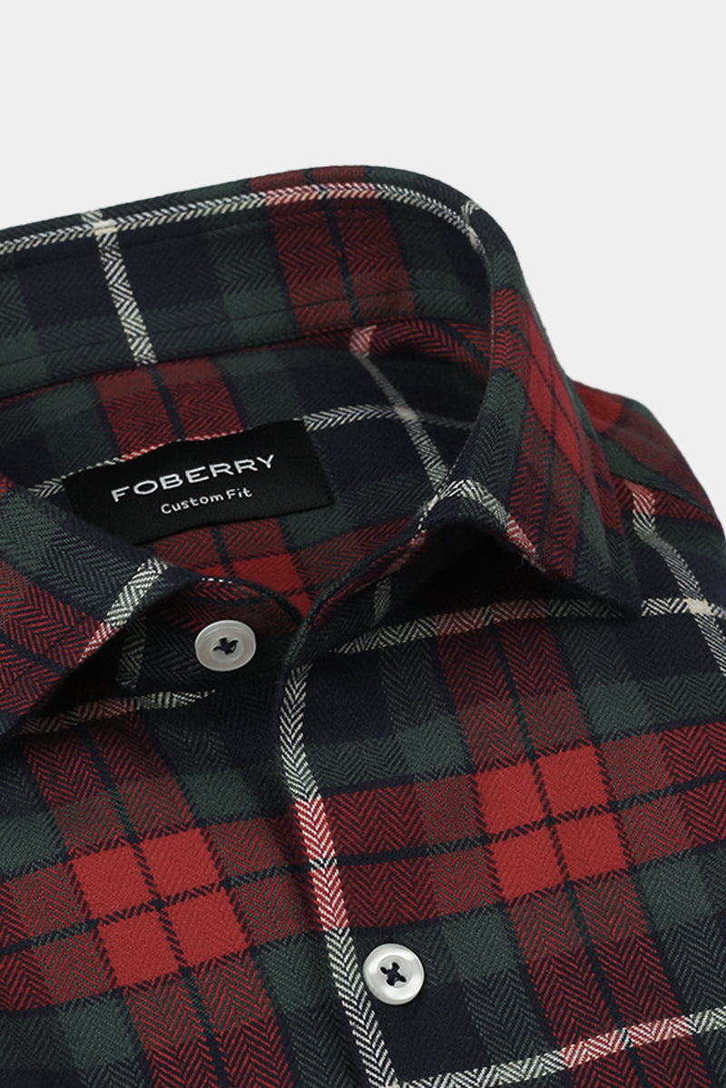 Soft RGB Tartan Winter Flannel Shirt