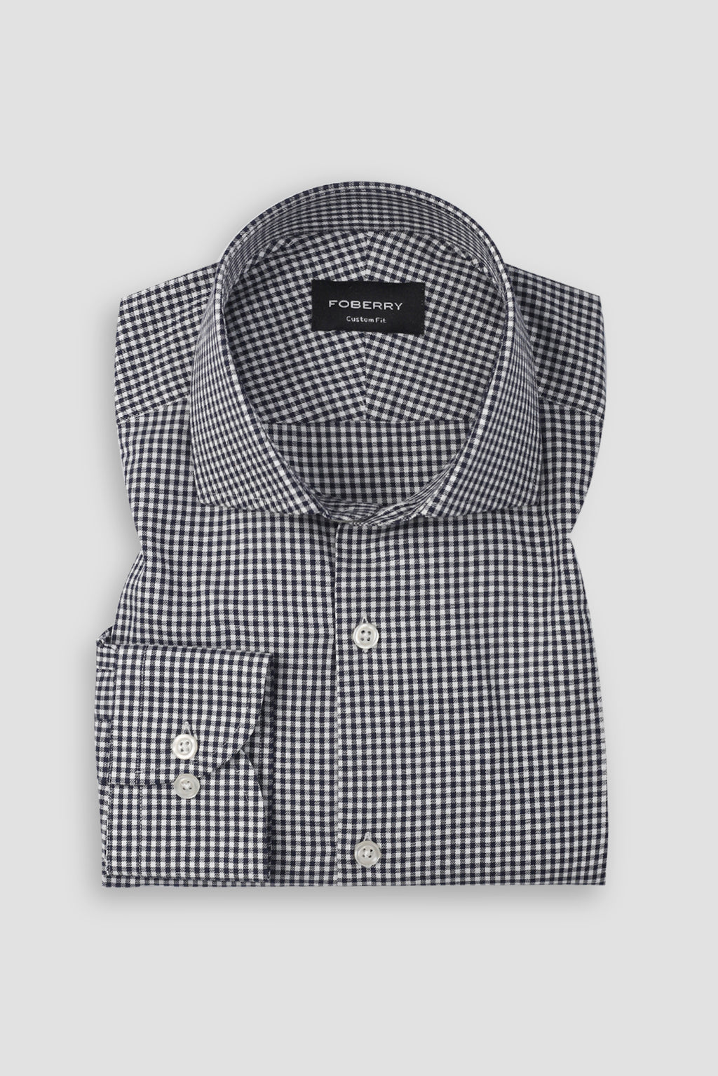 Midnight Blue Gingham Shirt