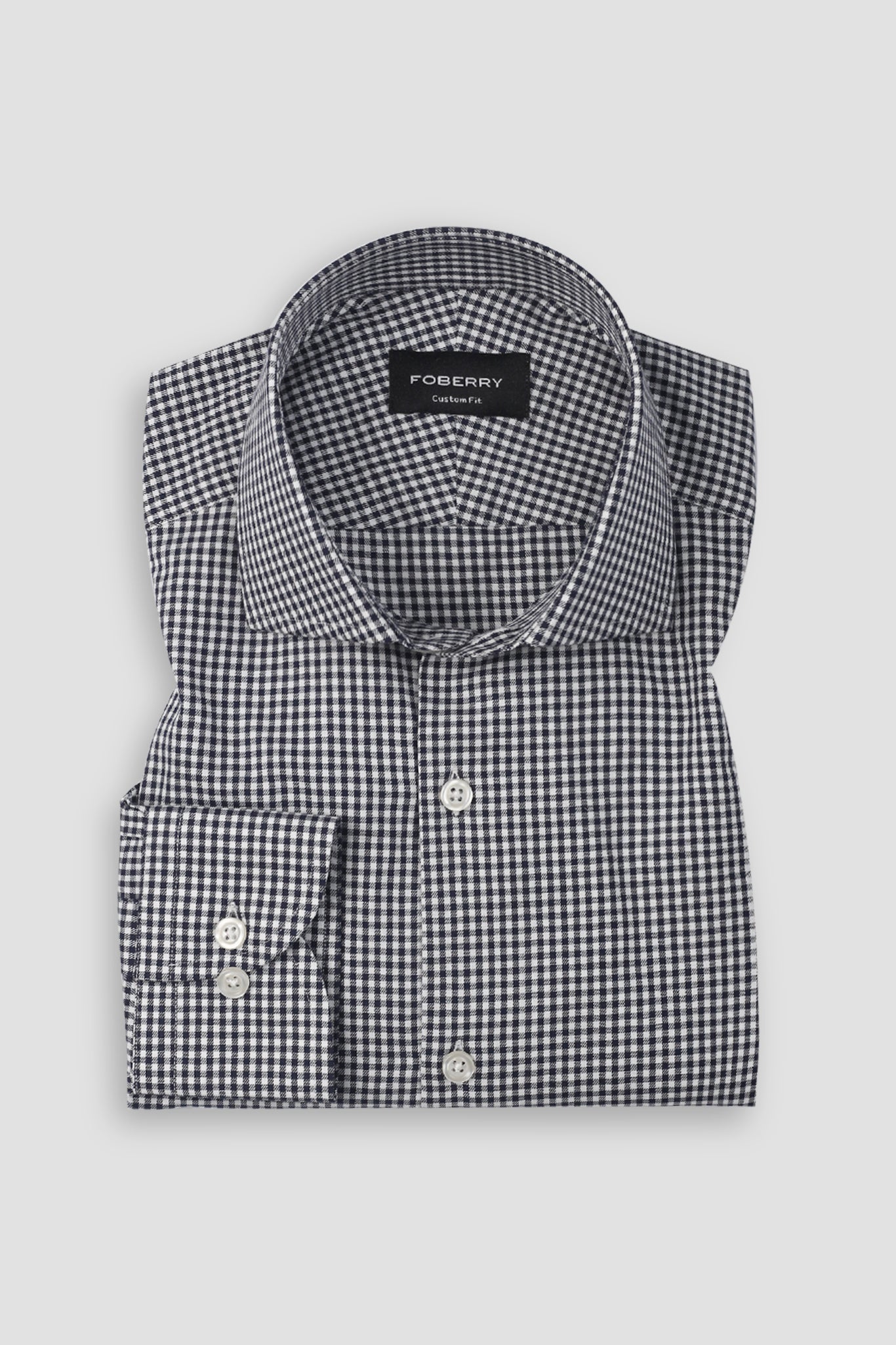 Midnight Blue Gingham Shirt