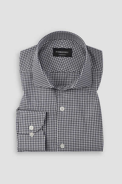 Midnight Blue Gingham Shirt